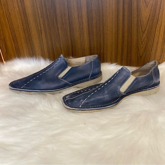 Mezlan for Ingledew’s Axel men’s blue leather slip on  shoe in size 7.5 - Picture 6 of 14